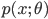 p(x;\  \theta )