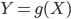 Y = g(X)