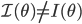 {\cal I}(\theta) \ne I(\theta)